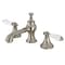 Kingston Brass KC7068PL Widespread Bathroom Faucet with Brass Pop-Up, Brushed Nickel KC7068PL - alternate 1